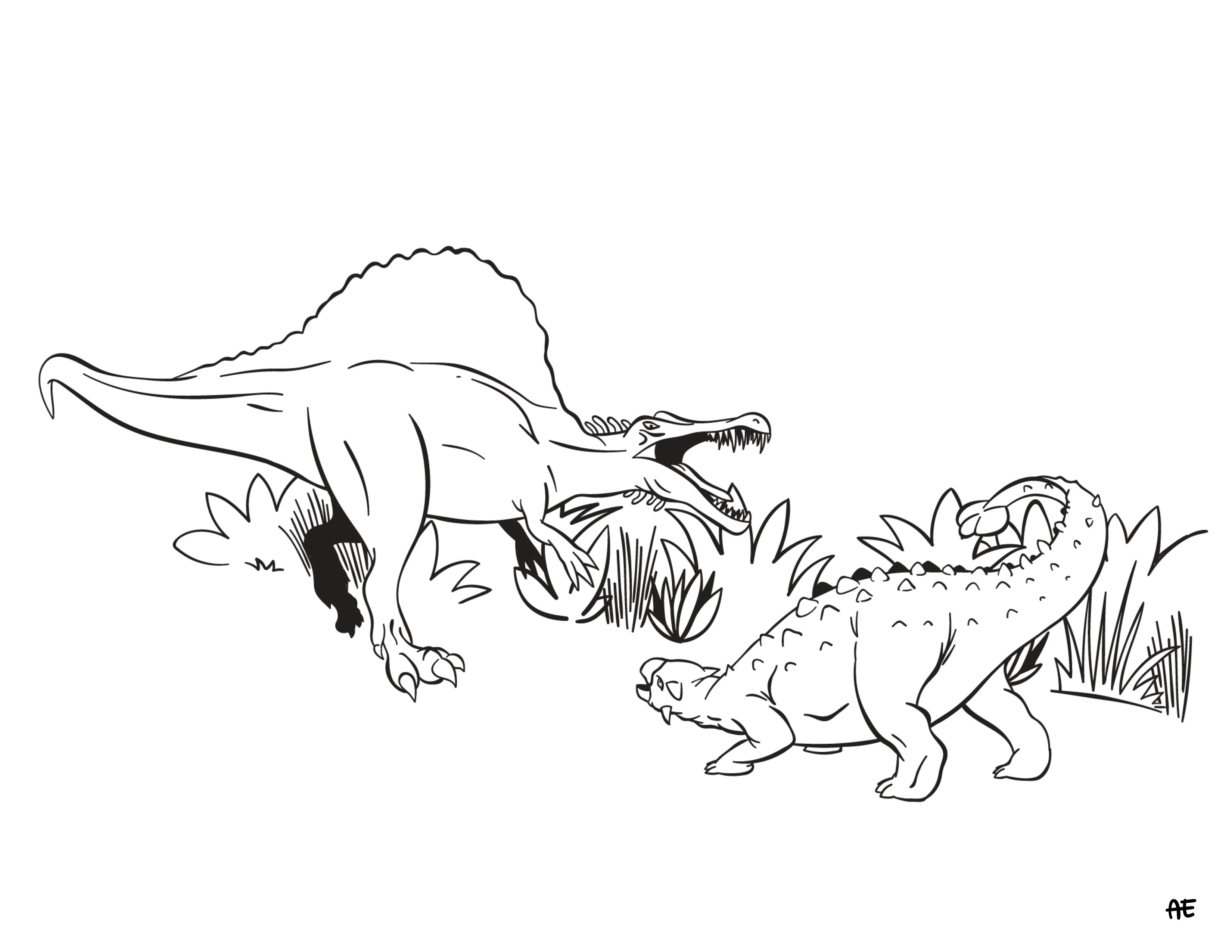 Coloring Download Dino Battle Coloring Download Dino Battle